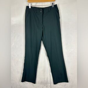 NIKE Golf Dri-Fit Pants Black Women's Size 10 Straight Leg High Rise Performance